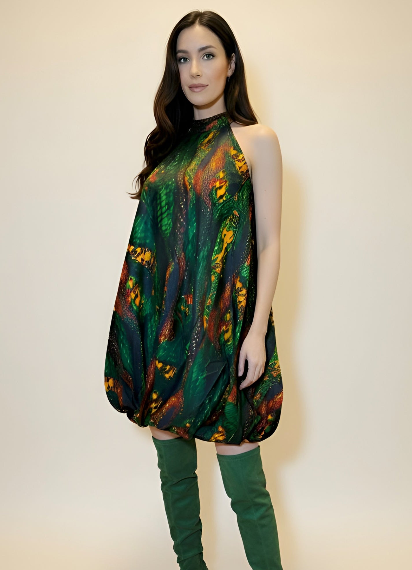 Ballon Dress (Green)
