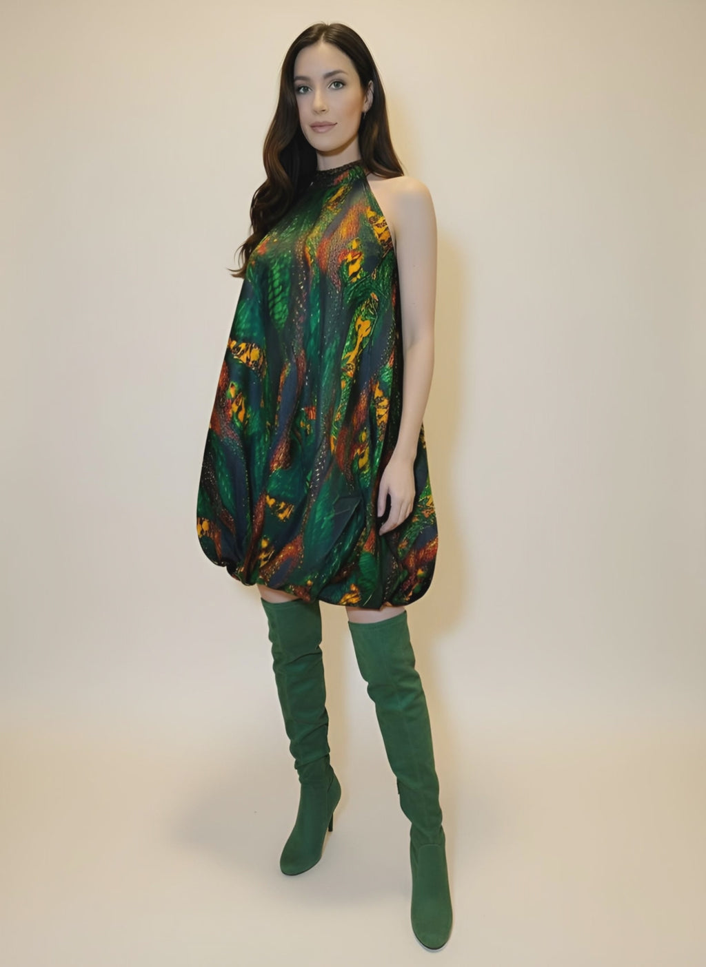 Ballon Dress (Green)